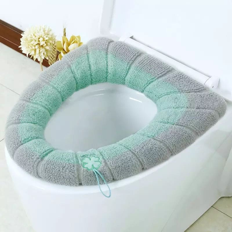 Warm Toilet Seat Cover Mat, Toilet Seat Lid Cover, Bathroom Toilet Pad Cushion With Handle, Stretchable Toilet Seat Cushioned Cloth, Thicker Soft Washable Toilet Warmer Warm Toilet Seat Cover Mat, Toilet Seat Lid Cover, Bathroom Toilet Pad Cushion With Handle, Stretchable Toilet Seat Cushioned Cloth, Thicker Soft Washable Toilet Warmer